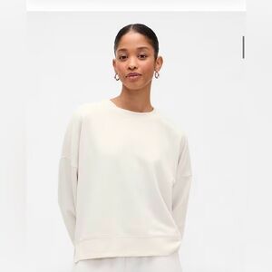 Gap CloudLight Balloon Sleeve Crewneck Sweatshirt